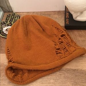 RVCA orange slouch beanie